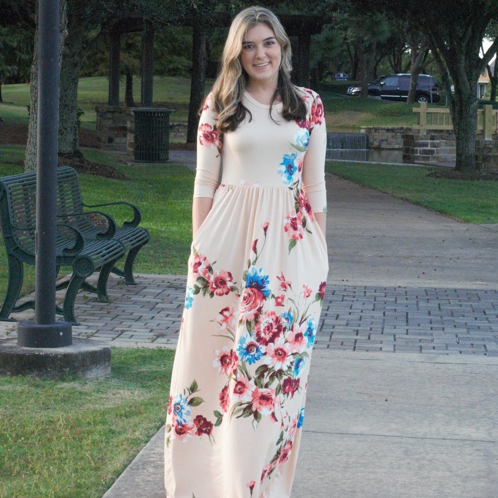 Blush and Bashful Maxi